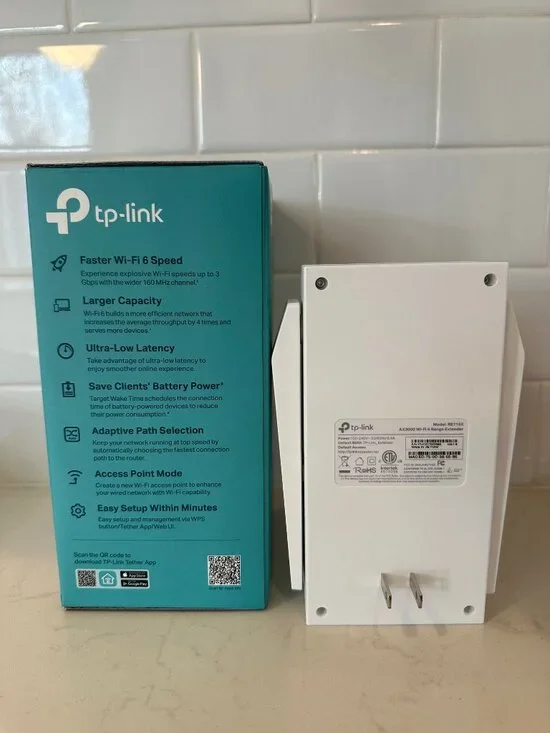 TP-Link AX3000 RE715X Wi-Fi 6 Range Extender Internet Signal Booster EasyMesh - Picture 2 of 3